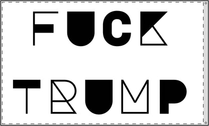 Fuck Trump - Large Double Sided Flag