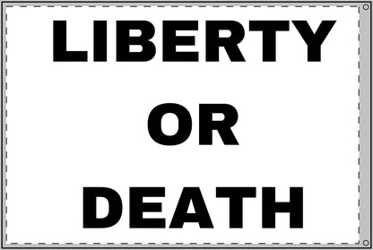 LIBERTY OR DEATH - Double Sided Flag